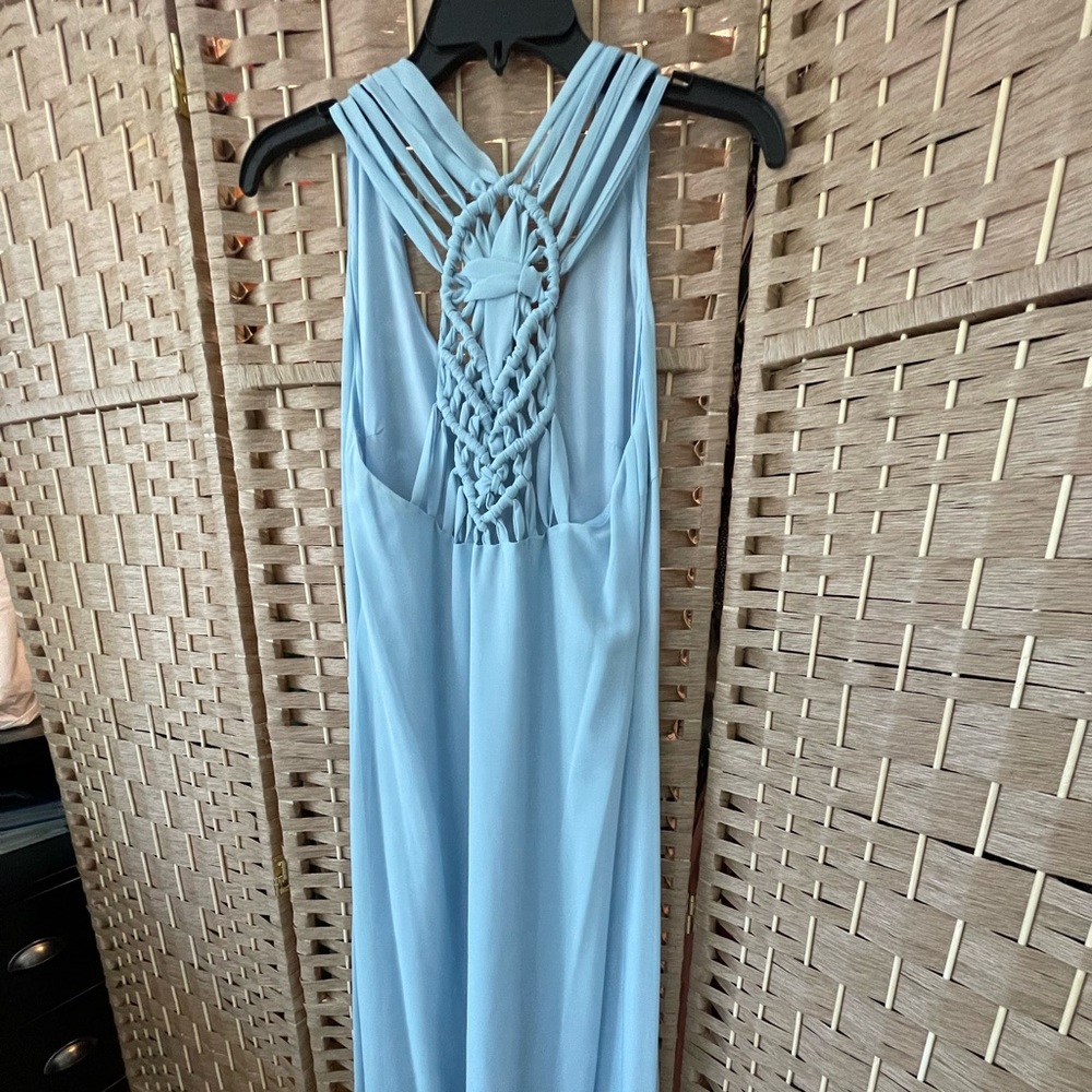 Badgley Mischka long dress size 2, detail on the back, like new!